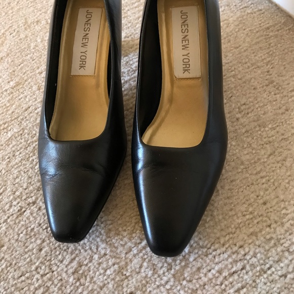 Jones New York Shoes Jones New York Black Leather Heels Poshmark